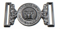 Police Service Buckle Silver