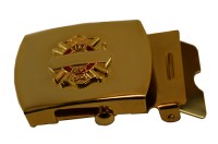 Maltese Cross Engrave Buckle Gold - BK031G