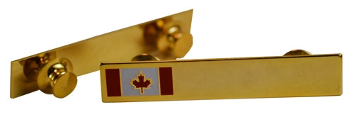 NB25G Canada Flag Gold Name Bar