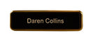 NB04G Round Gold Metal Edge Name Bar