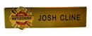 NB111G Gold Maltese Cross Name Bar 1 Line