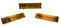 NB111G Gold Maltese Cross Name Bar 1 Line