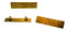 NB08G3 Gold Name Bar 3 Lines
