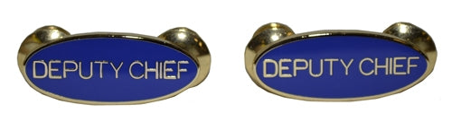 DEPUTY CHIEF Rank Oval Pin