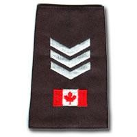 SERGEANT Canada Flag Silver Slip-Ons