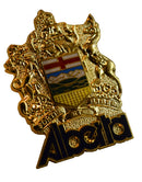 Alberta Coat of Arms Gold Pin