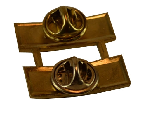 TWO GOLD Bar Rank Pin