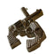 Cross Revolver Gold Pin