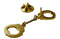 Handcuff Gold Pin