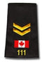 CORPORAL Gold # Canada Flag Slip-Ons