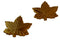 Maple Leaf Medium Sew On Gold Pin 5/8"