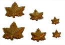 Maple Leaf Large Sew On Gold Pin 3/4"
