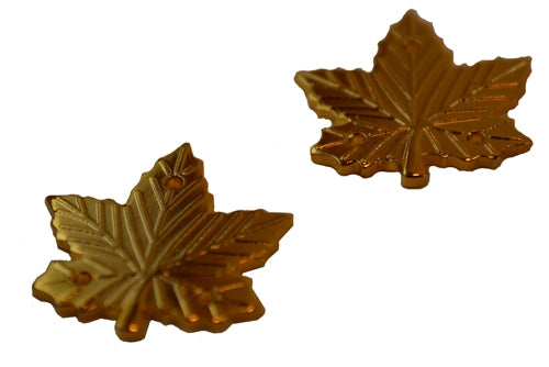 Maple Leaf Large Sew On Gold Pin 3/4"