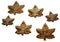 Maple Leaf Large Sew On Silver Pin 3/4"