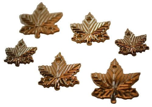 Maple Leaf Large Sew On Silver Pin