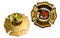 LIFE SAVED Maltese Cross Gold Pin