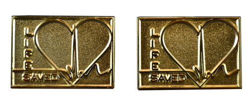 Life Saved Gold Lapel Pin - LF95G