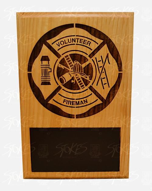 VOLUNTEER FIREFIGHTER/FIREMAN PLAQUE