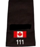 NUMBERED or TEXT Canada Flag Slip-Ons