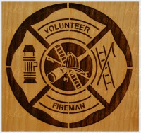 VOLUNTEER FIREFIGHTER/FIREMAN PLAQUE