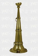 TRUMPET Award Brass with Wood Base