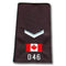 1 Chevron Silver Canada Flag # Slip-Ons
