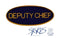 DEPUTY CHIEF Rank Oval Pin