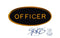 OFFICER Rank Oval Pin