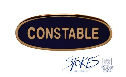 CONSTABLE Rank Oval Pin