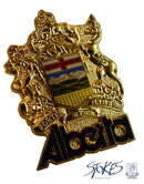 Alberta Coat of Arms Gold Pin