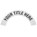 Custom Curved Helmet Decal [With Name(s)] - DC25NM
