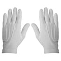 White Ceremonial Dress Gloves With Snap - GL04W