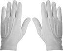 White Ceremonial Dress Gloves With Snap