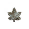 Maple Leaf Small Sew On Silver Pin 1/2"