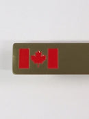 NB27G2 CANADA Flag Gold Name Bar 2 Lines