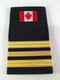 2-1/2 Bar Gold OAFC w/Can Flag Slip-On