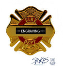 MALTESE CROSS FIRE DEPT. Gold Pin