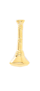 Lieutenant 1-Trumpet Cut Out Gold Pin