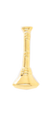 Lieutenant 1-Trumpet Cut Out Gold Pin