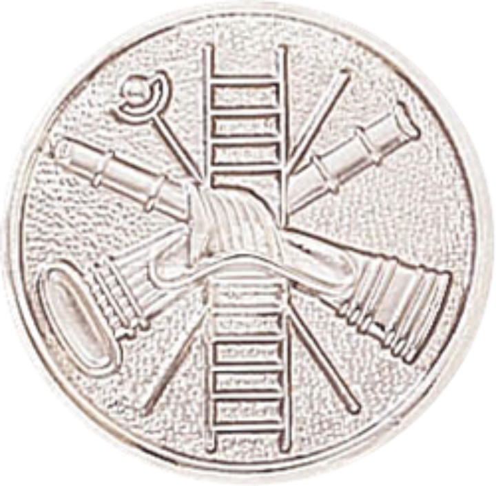 Large Fire Symbol Solid Tunic Pin  - LF11