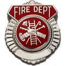 FIRE DEPT Silver Pin