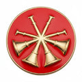 4x Trumpet Gold & Red Pin - LF09