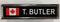 NB05GC Canada Flag Square Metal Gold Edge Name Bar