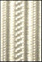 1/4" White Cello Uniform Braid