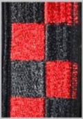 1-1/2" Red Black Checkered Uniform Braid - SB111BR