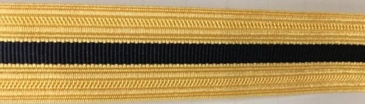 2 Bar Gold Uniform Braid