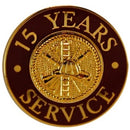 15 Yrs Service Gold Pin Red