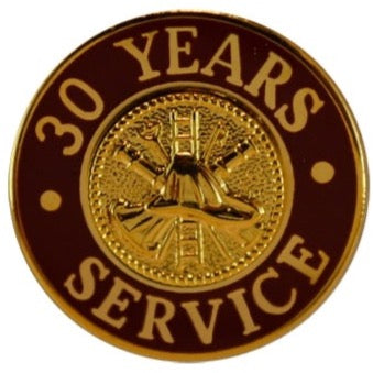 30 Yrs Service Gold Pin Red - LF230GR