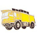 FIRE TRUCK Yellow Pin Gold