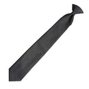 Men's Extra Long Black Clip-On Tie